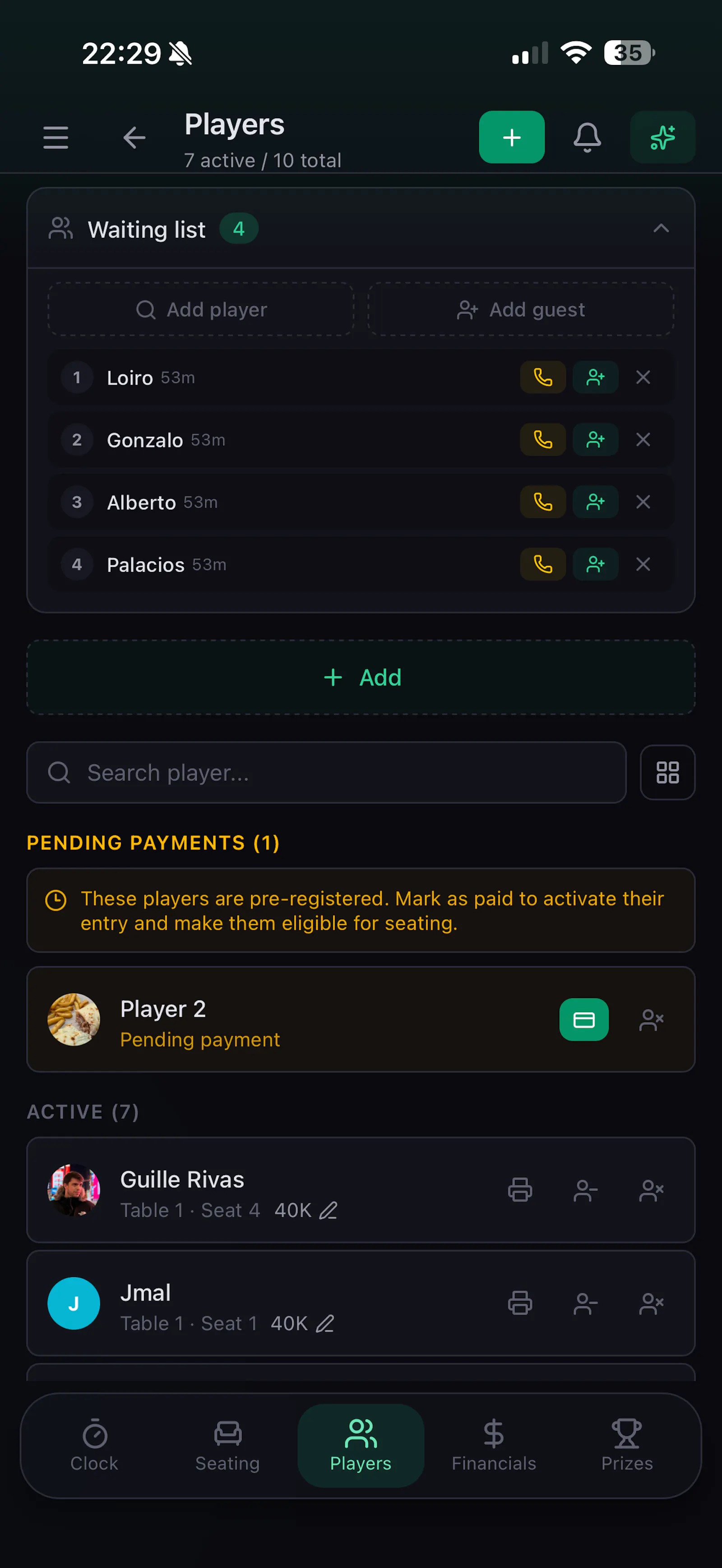 PokerAdmin screenshot 2