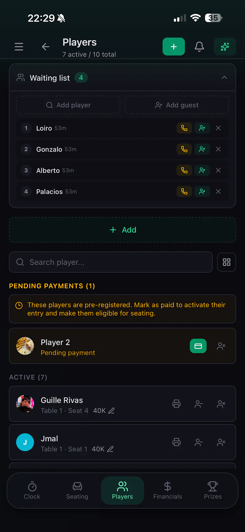 PokerAdmin screenshot 2