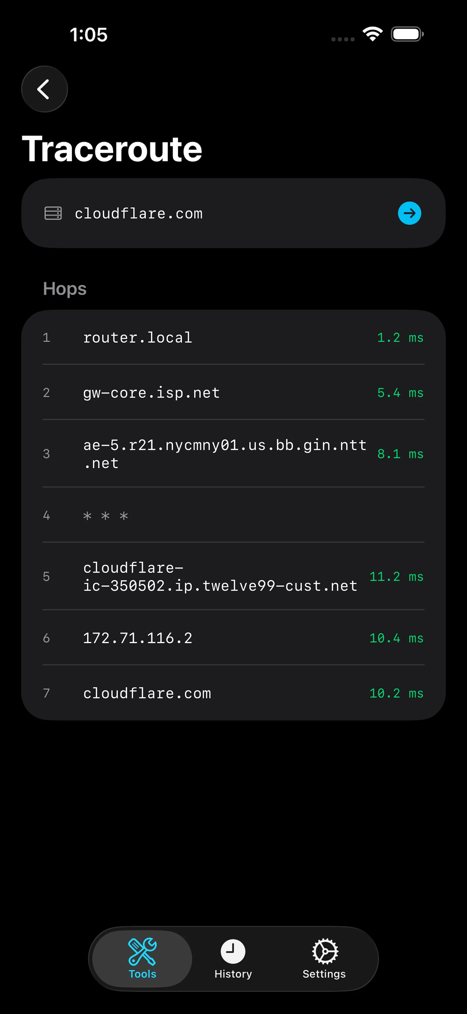 NetProbe screenshot 3