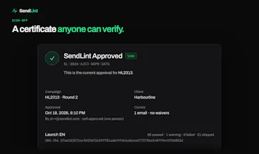 SendLint gallery image