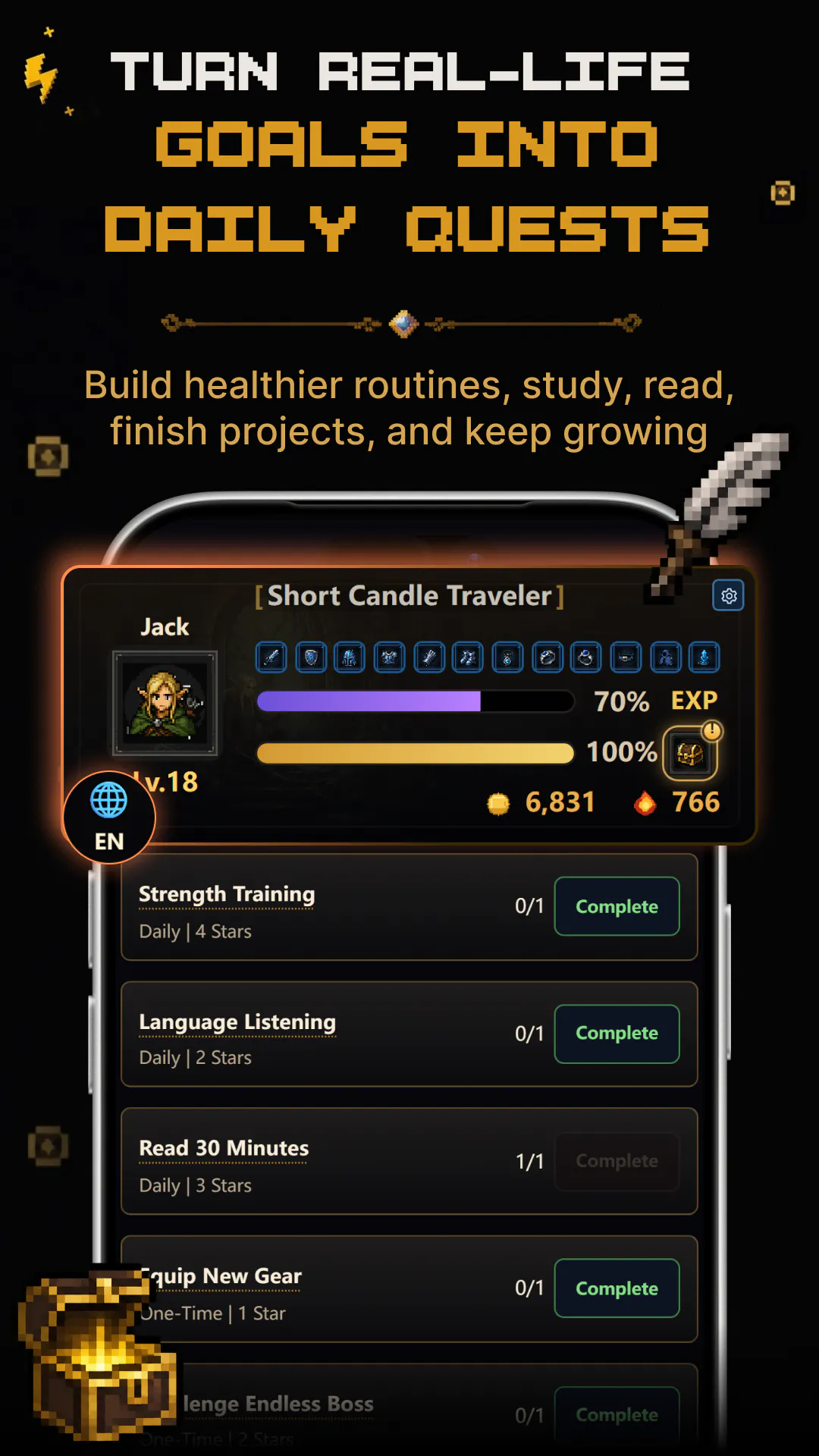 Habit Dungeon screenshot