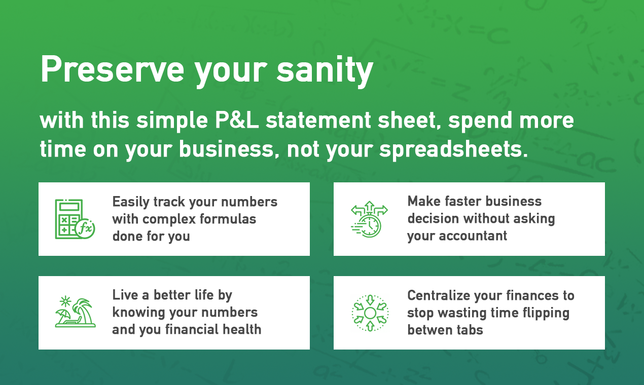 SHEELD P&L Spreadsheet for Entrepreneurs gallery image