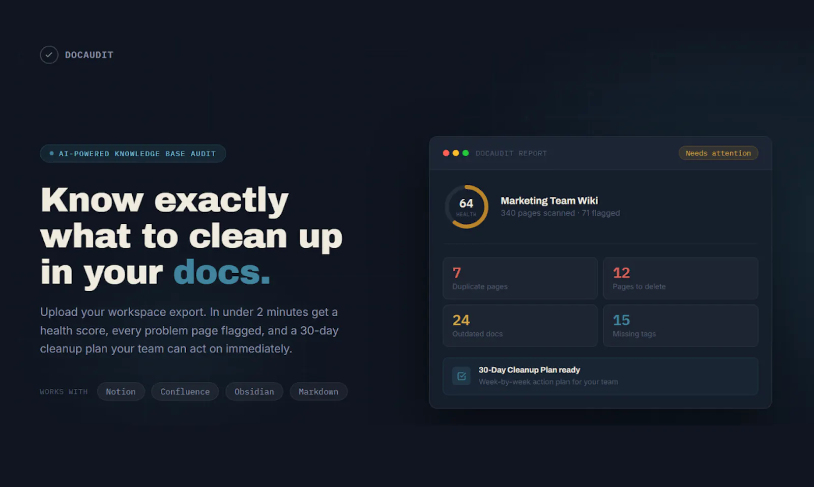 DocAudit: Knowledge Base Audits screenshot 1
