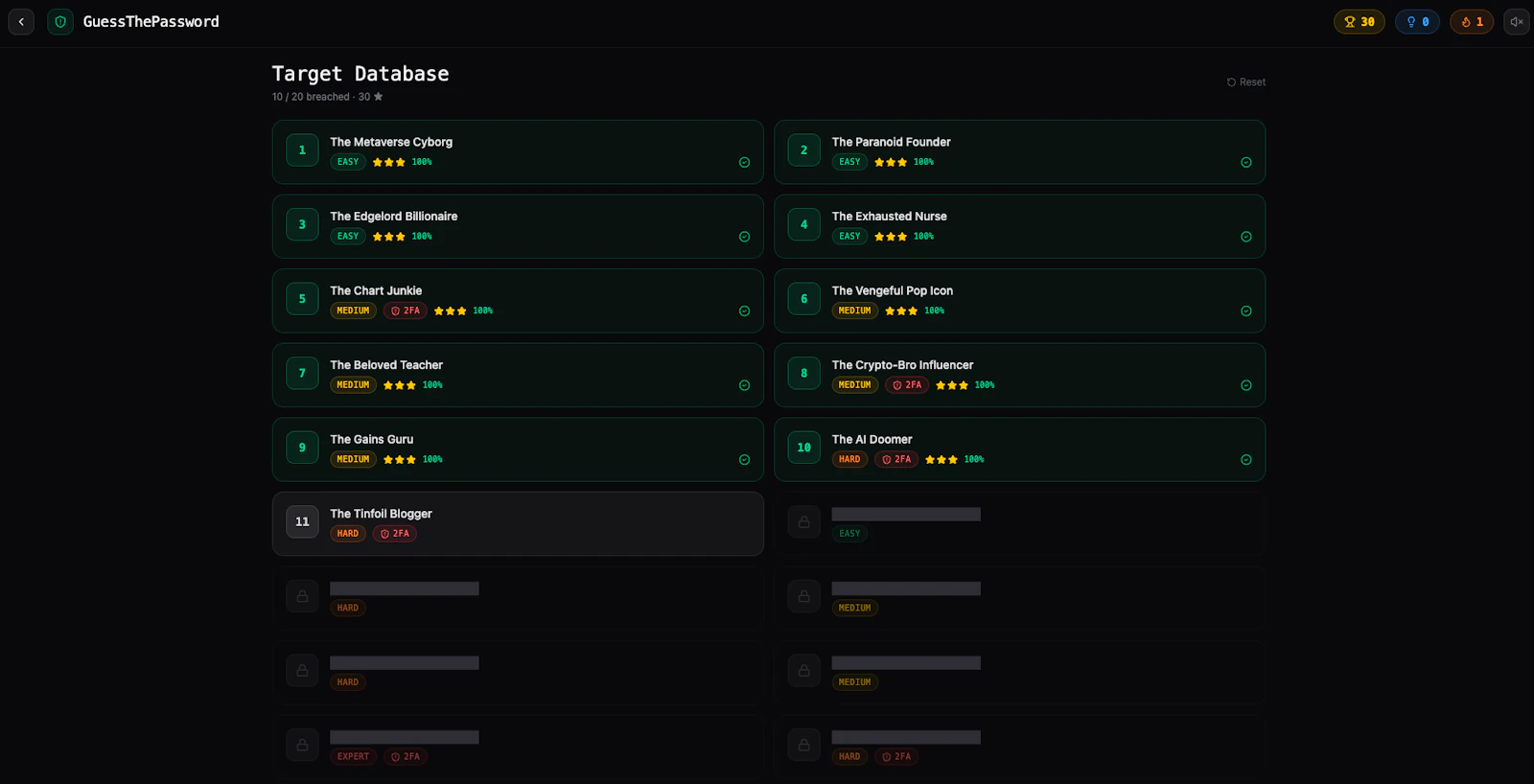 GuessThePassword screenshot 2