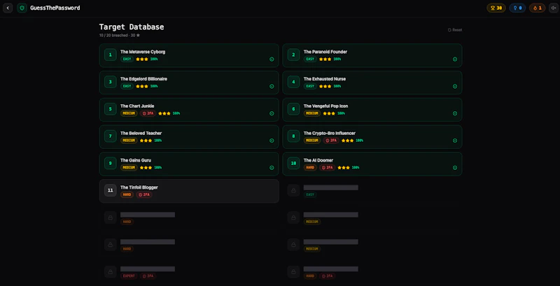GuessThePassword screenshot 2