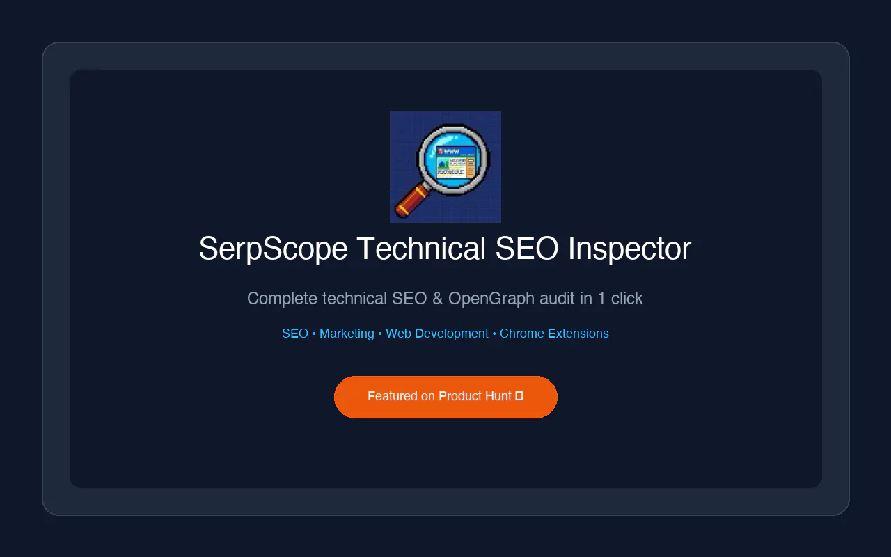 SerpScope Technical SEO Inspector gallery image