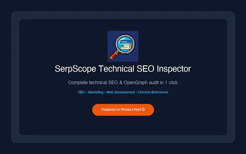 SerpScope Technical SEO Inspector screenshot 3
