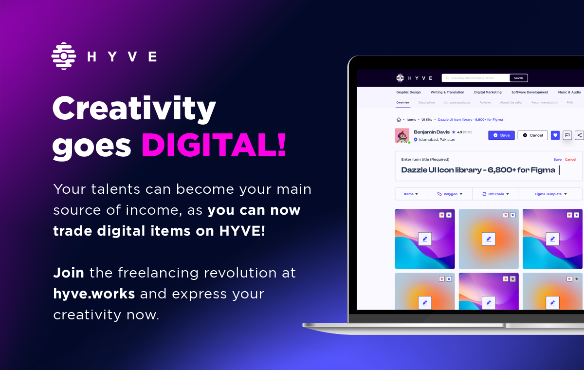 Hyve - Marktplatz für digitale Gegenstände Medien 3