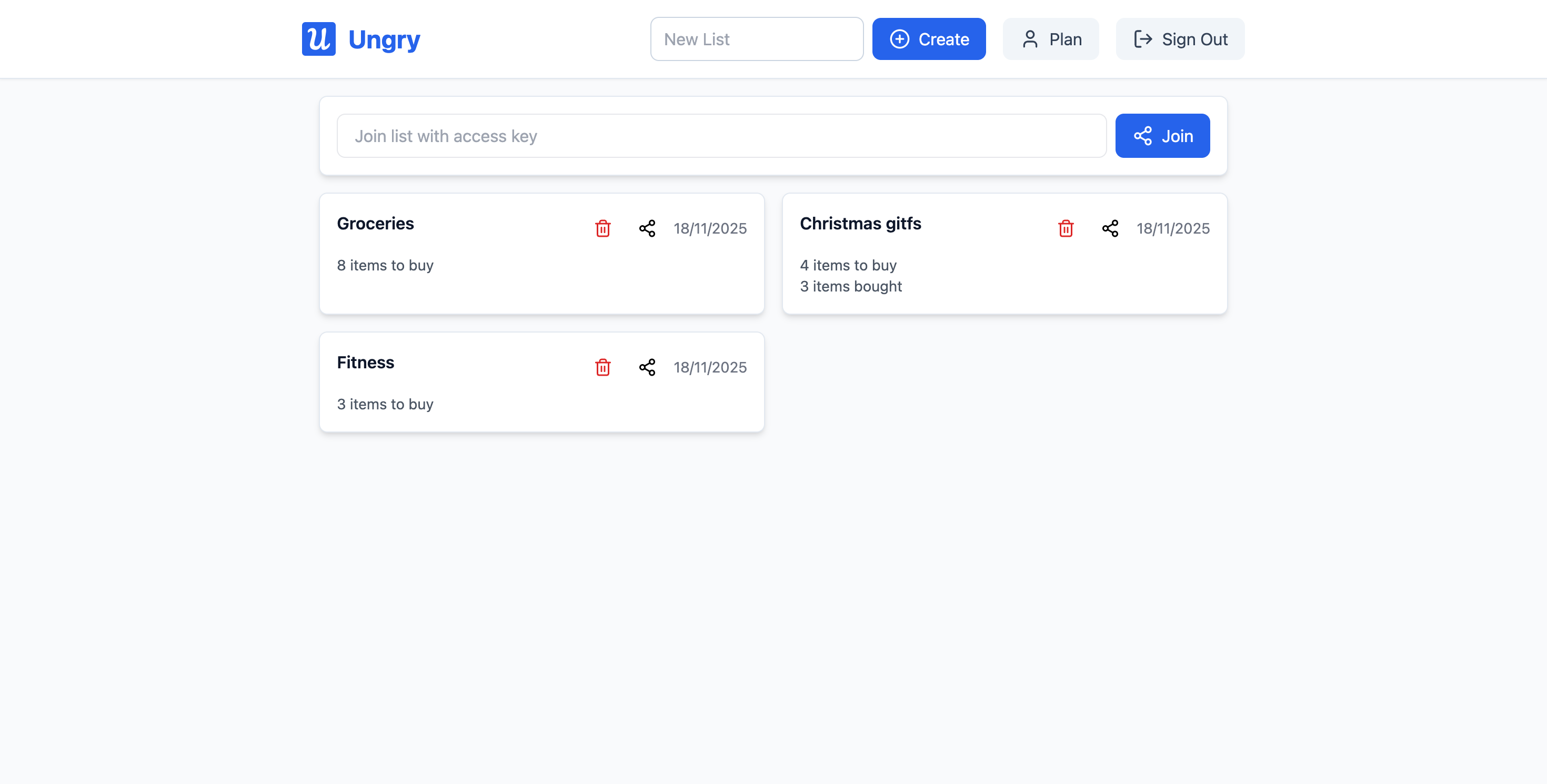 Ungry - Screenshot 2 showing product features and functionality