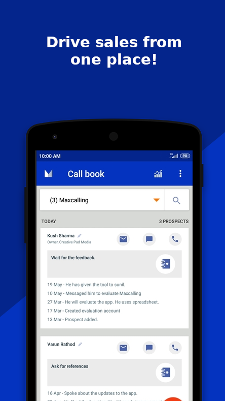Maxcalling: Sales tracker & notes editor gallery image