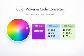 Color Picker & Code Converter | HEX, RGB gallery image