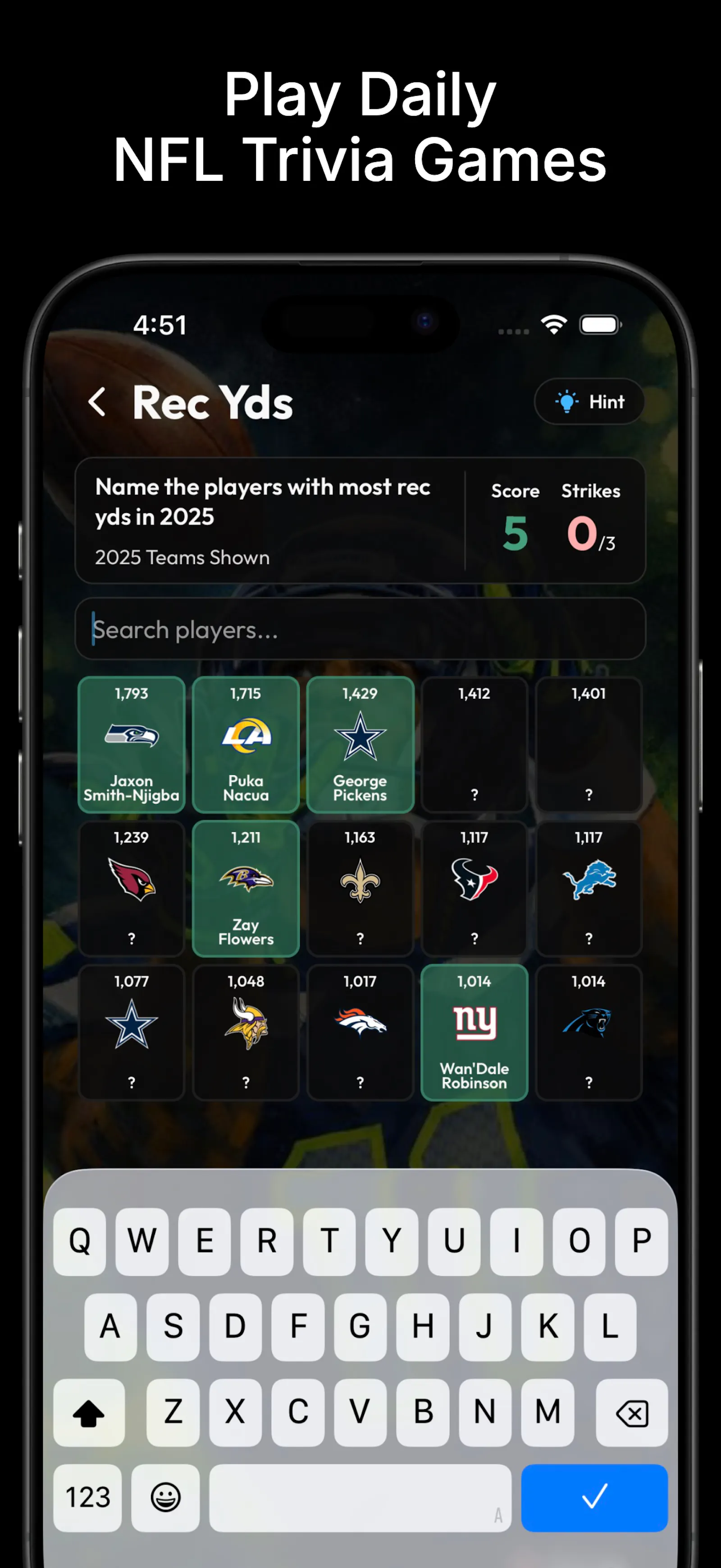 Gridiron Trivia screenshot 2