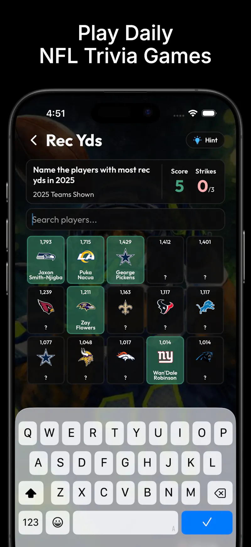 Gridiron Trivia screenshot 2