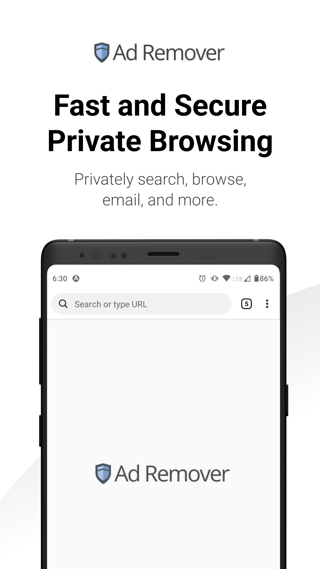 Navegador de privacidad de removedor de anuncios media 3