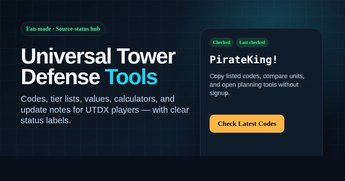 Universal Tower Defense Tools