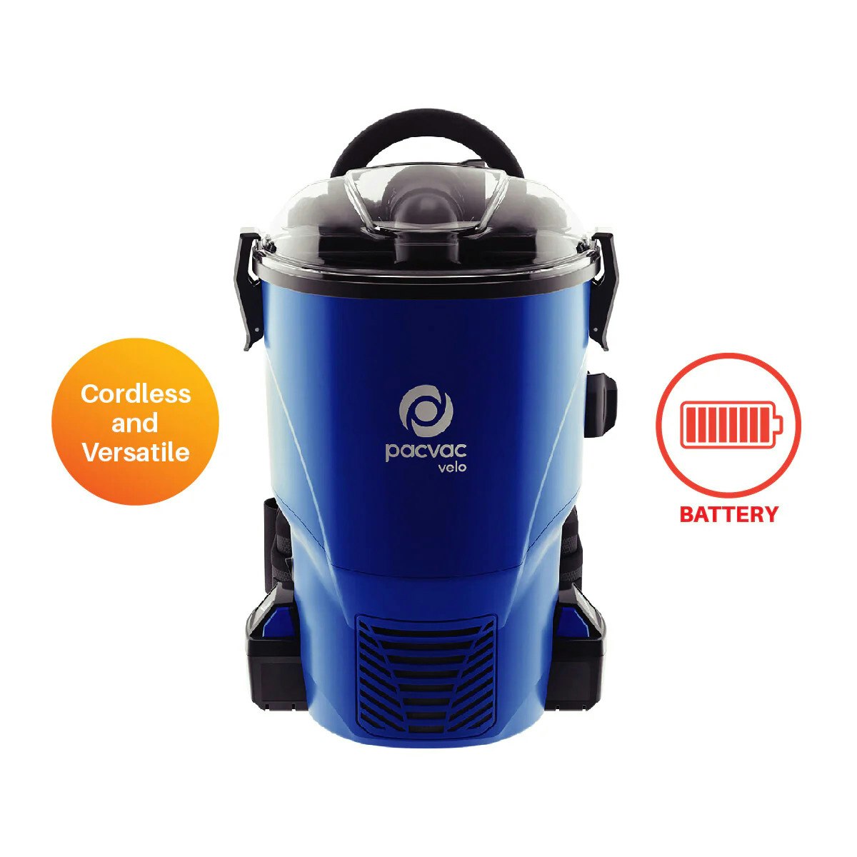 เครื่องดูดฝุ่น Pacvac - Pacvac Velo Backpack Cordless Vacuum Cleaner media 1