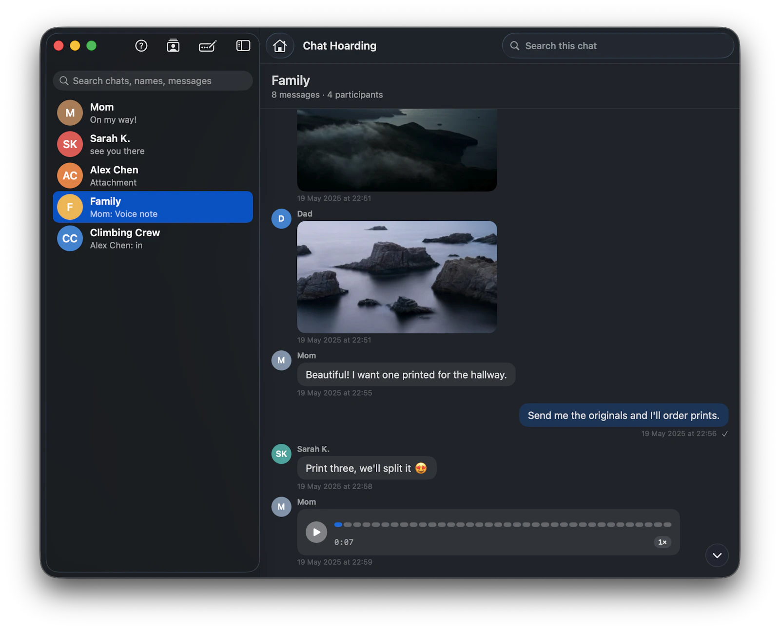 Chat Hoarding App screenshot 4