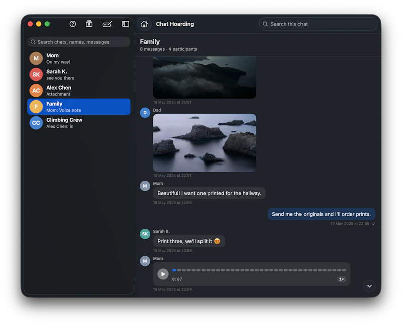 Chat Hoarding App screenshot 4