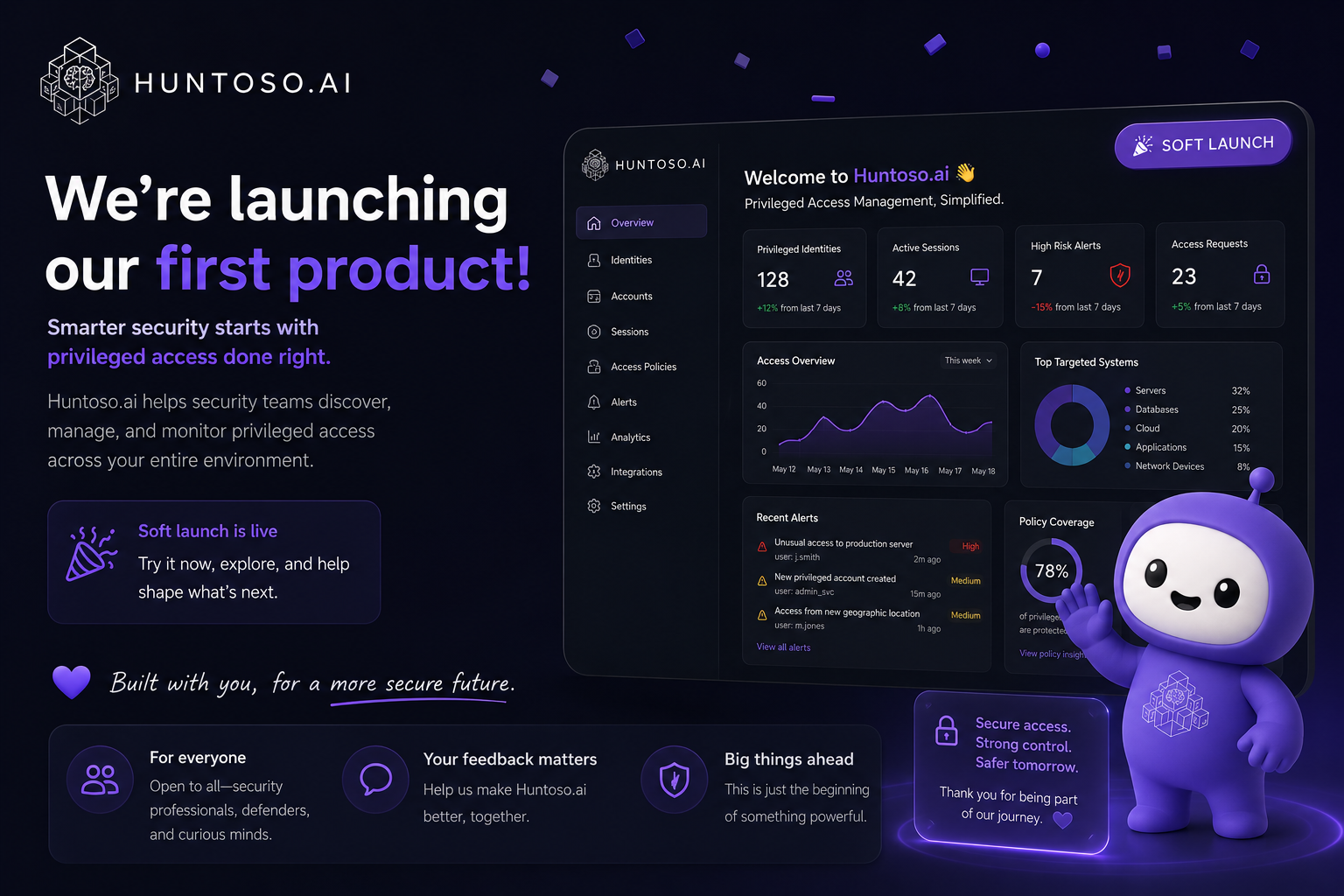 huntoso.ai soft launch