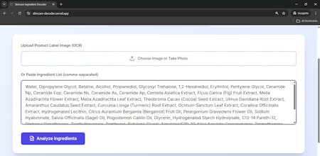 Skincare Ingredient Decoder gallery image