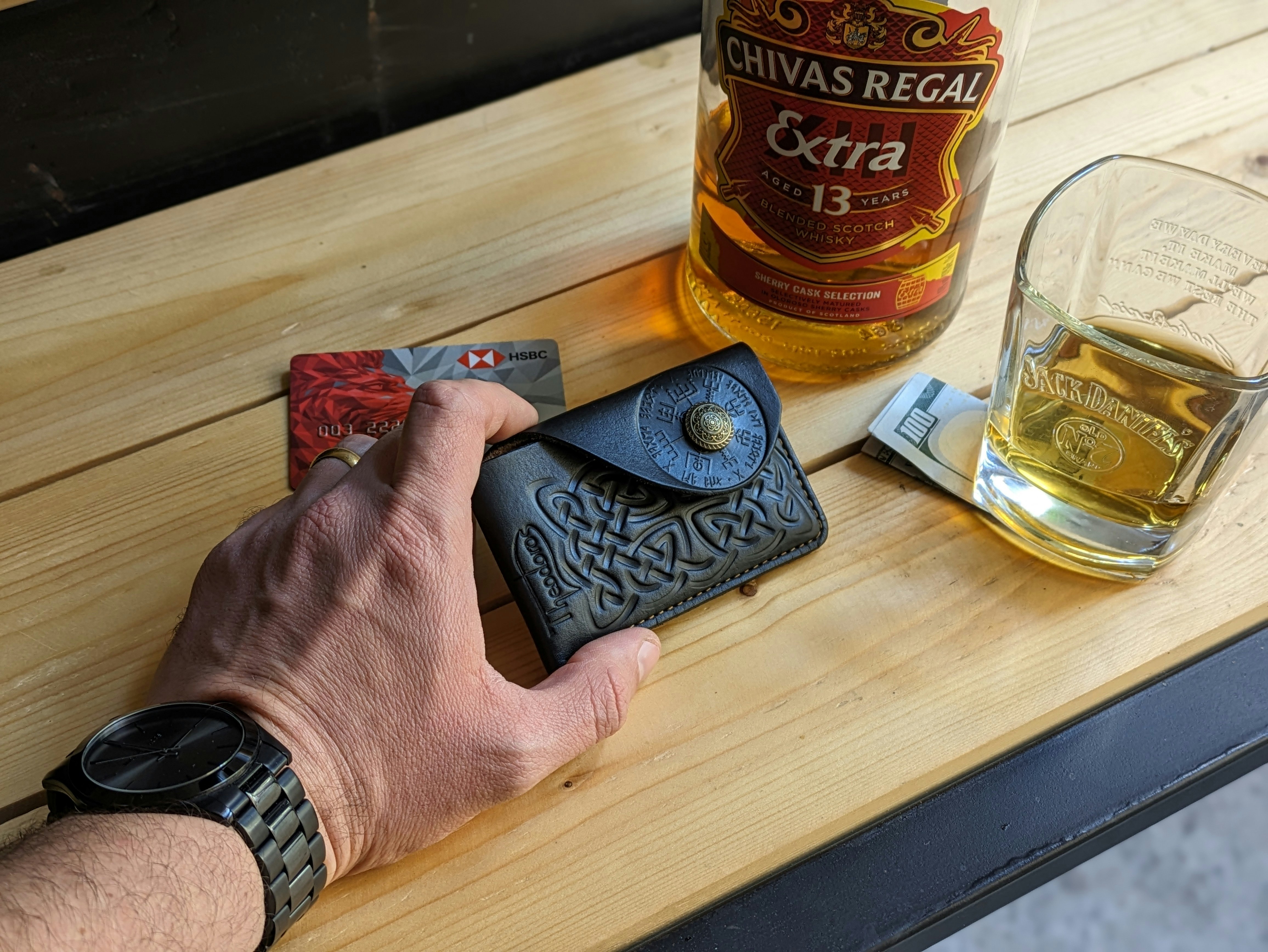 Theodoros Leather Wallet gallery image