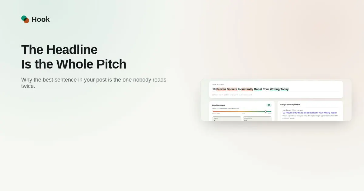 Hook — Headline & Title Analyzer gallery image