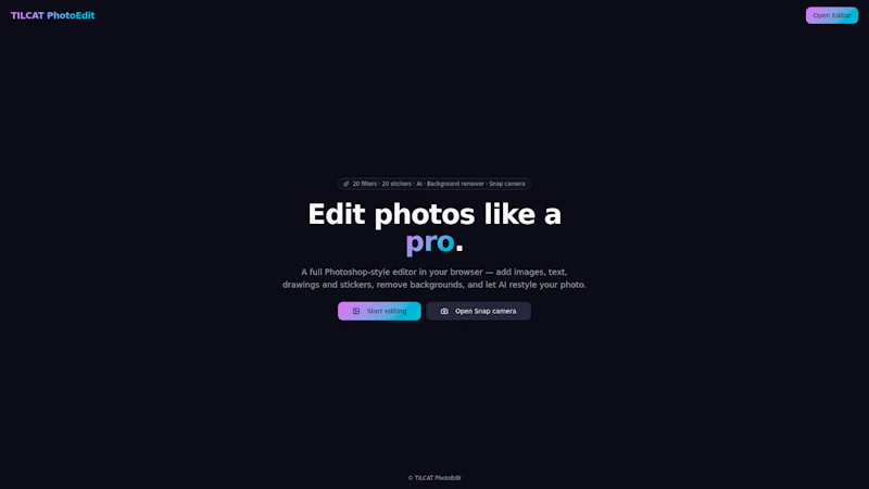 TILCAT PhotoEdit Studio  screenshot 1