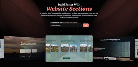 Website Sections gallery image