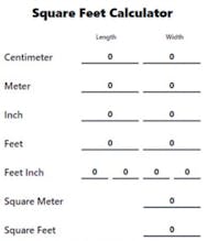 Square Feet Calculator Chrome Extension gallery image