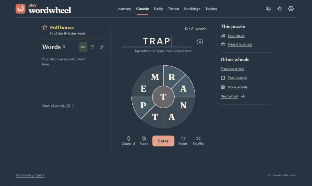 Play Wordwheel gallery image