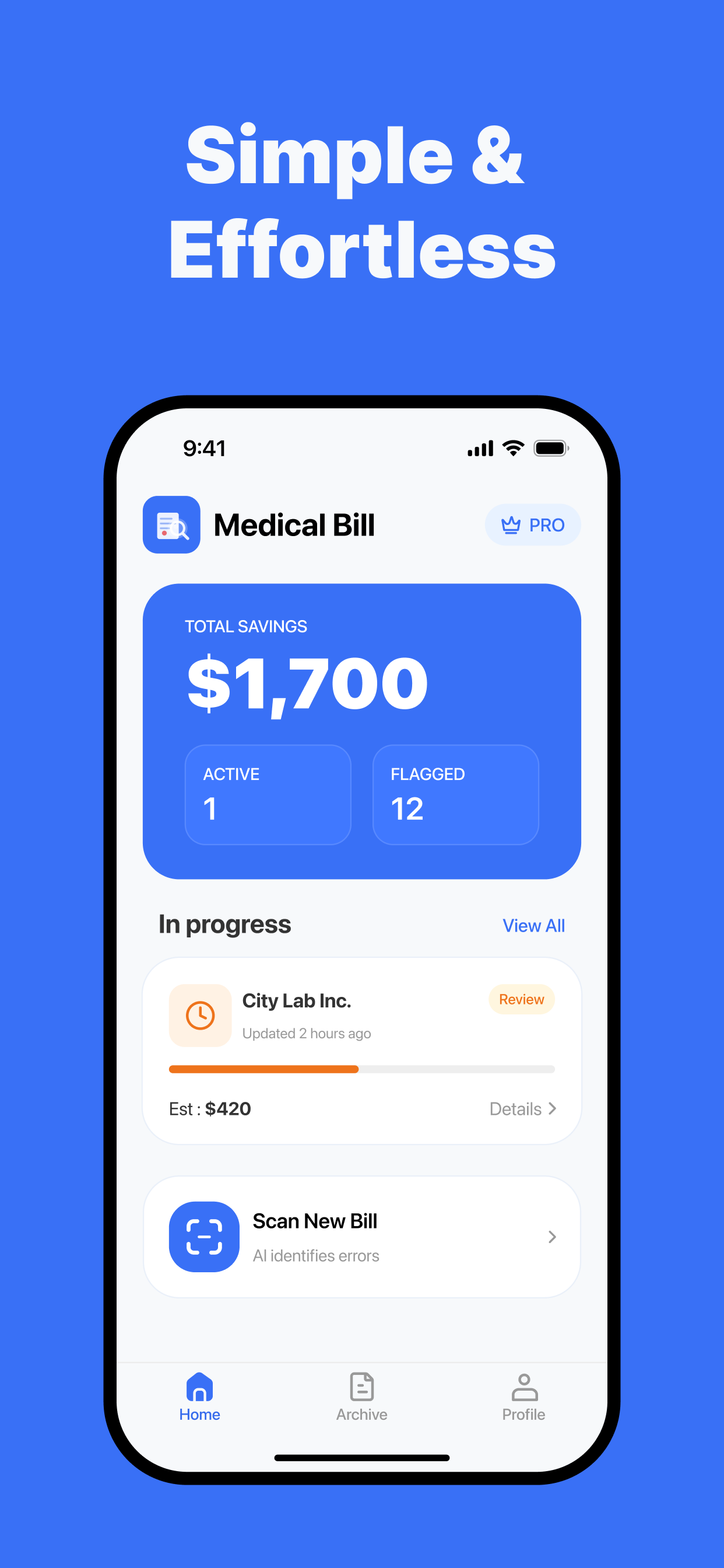 Medical bill: Al Save Money gallery image
