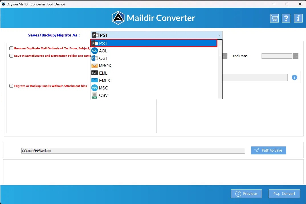 Aryson Maildir Converter media 4