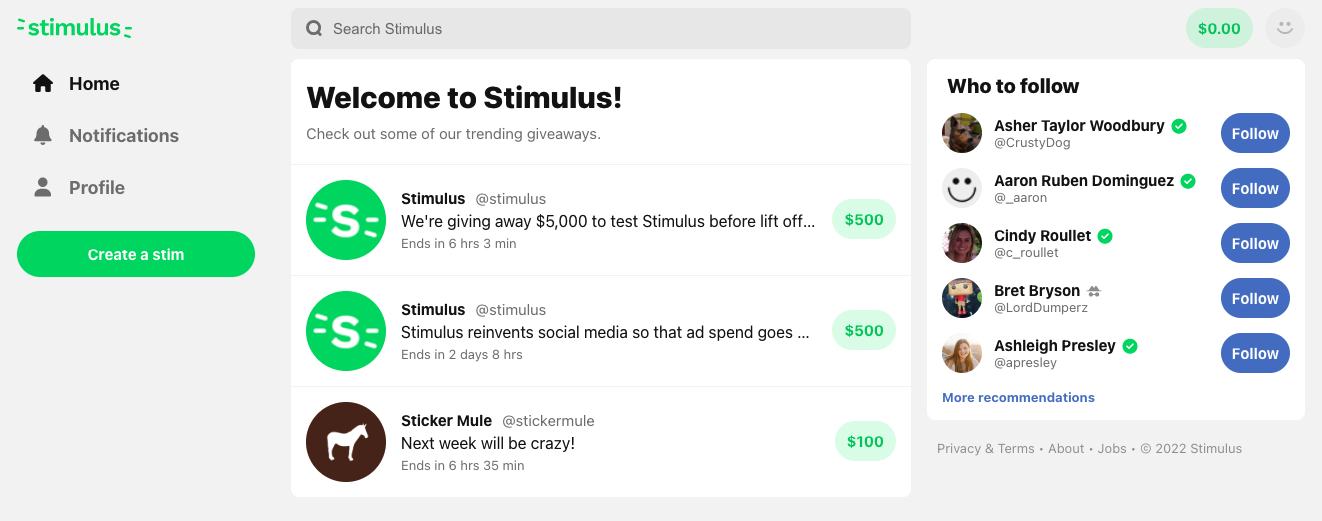 Stimulus - The happy social network media 1