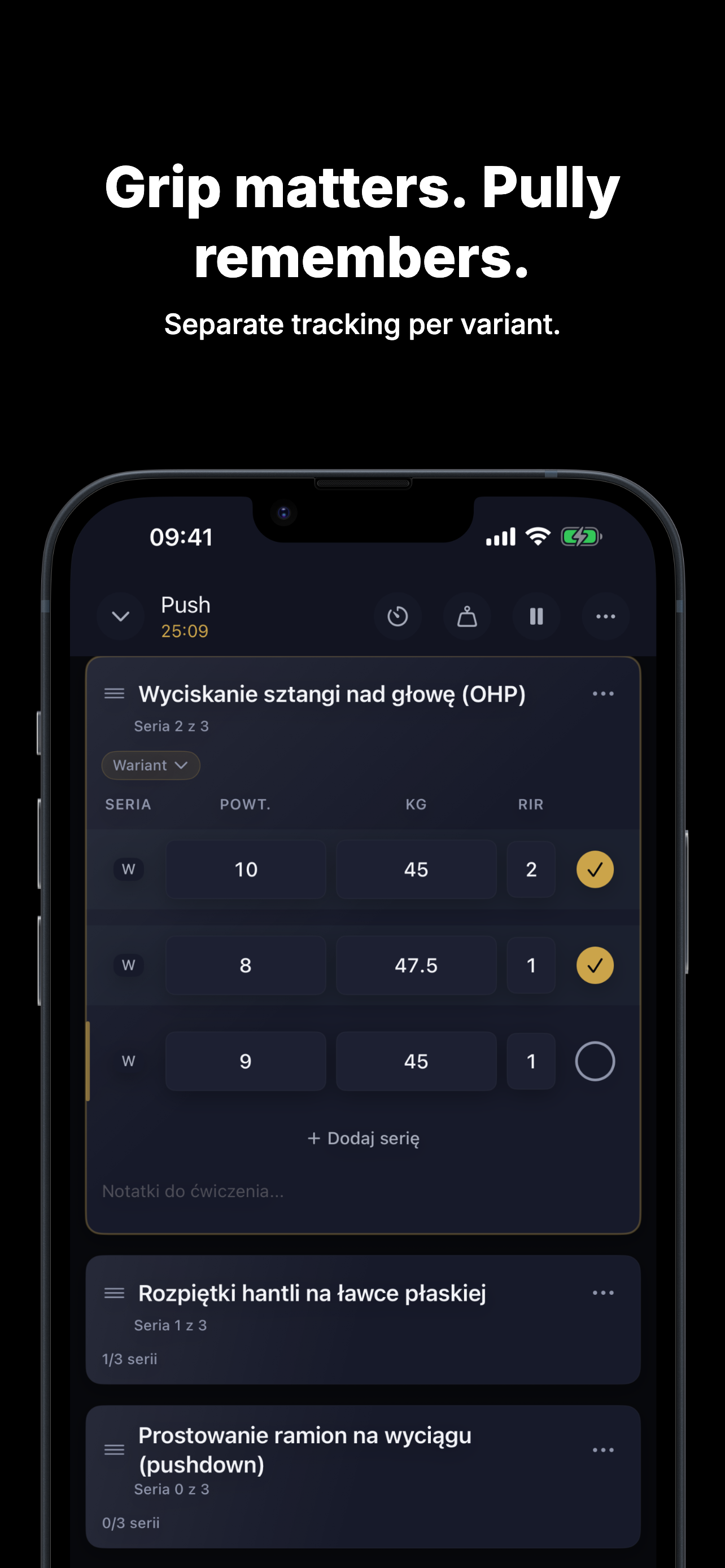 Pully - Gym Log & Tracker gallery image