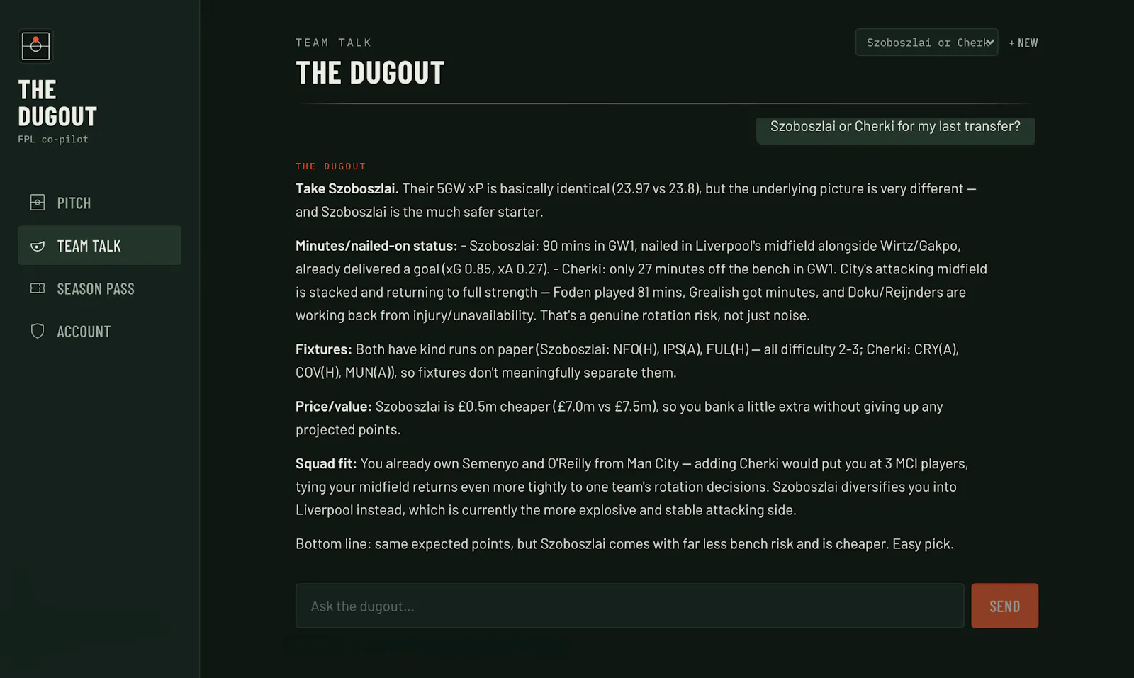 The Dugout screenshot 2