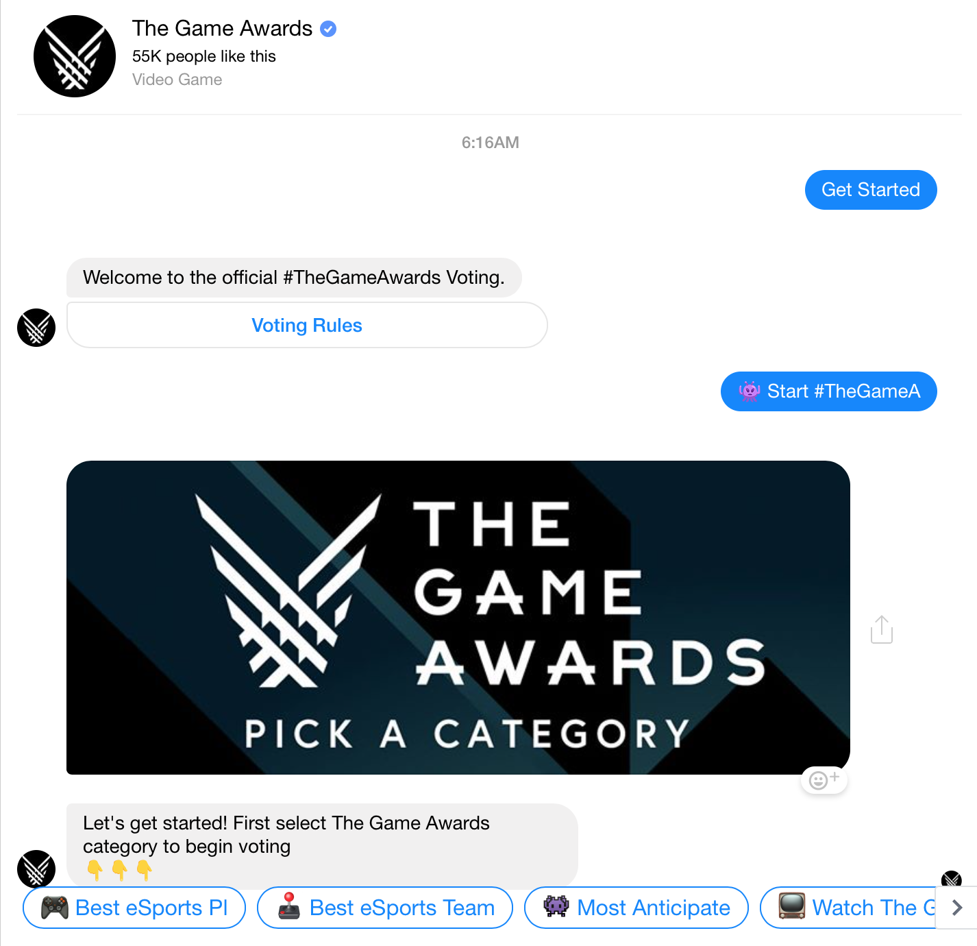The Game Awards Voting Experience gallery image