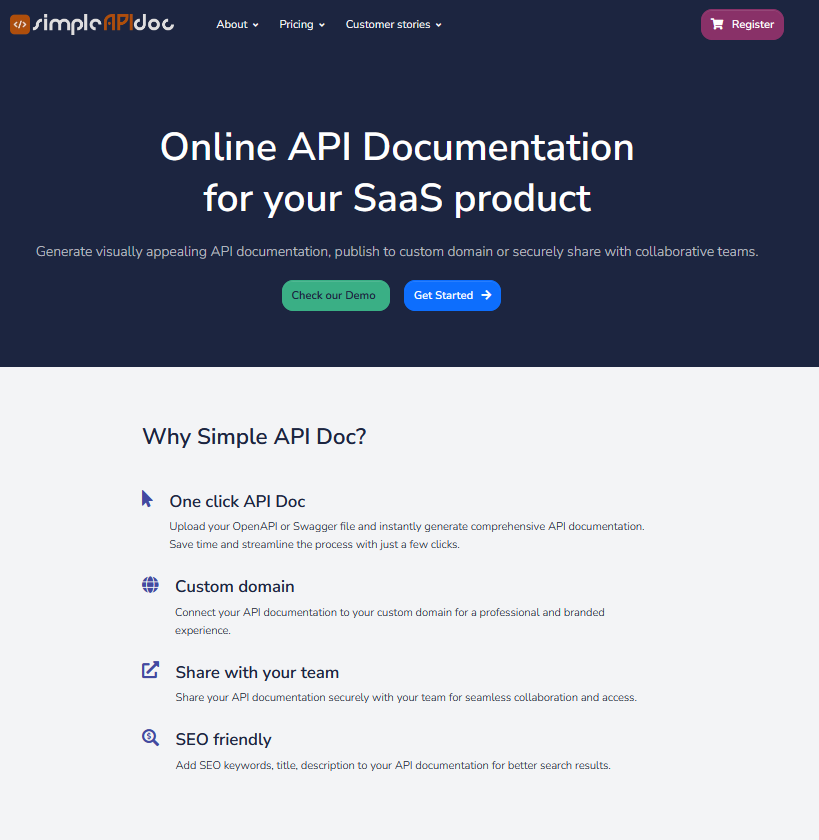 SimpleAprocidoc - Publiceer uw API -documenten, op een tiende van de kosten. media 1