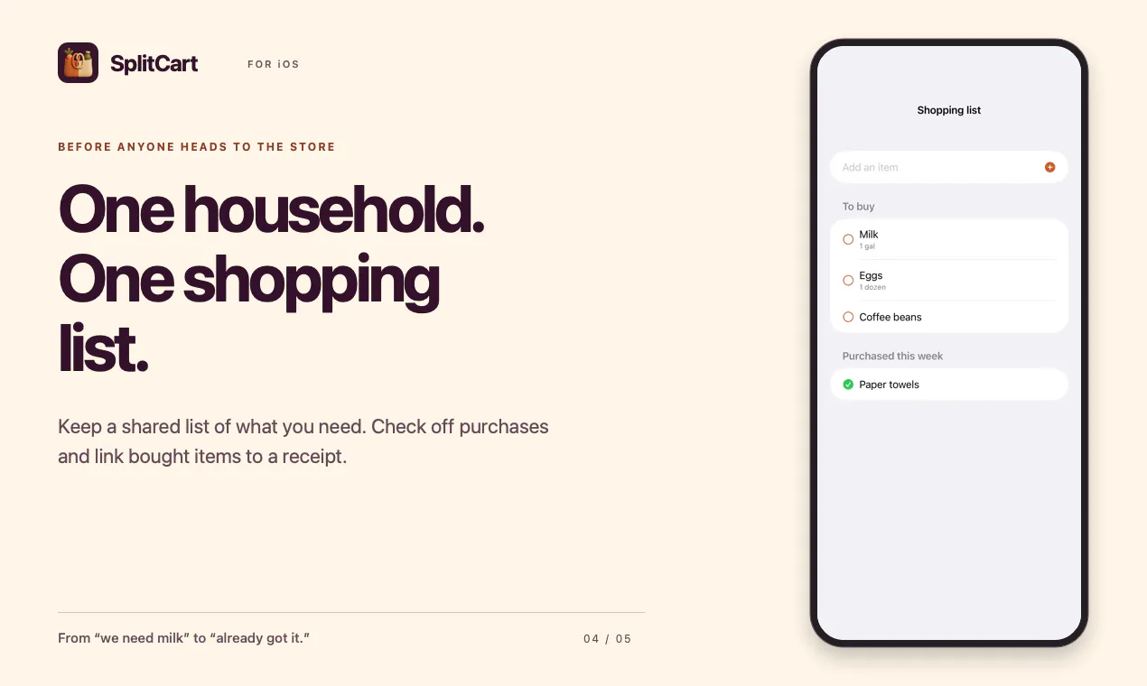 SplitCart screenshot