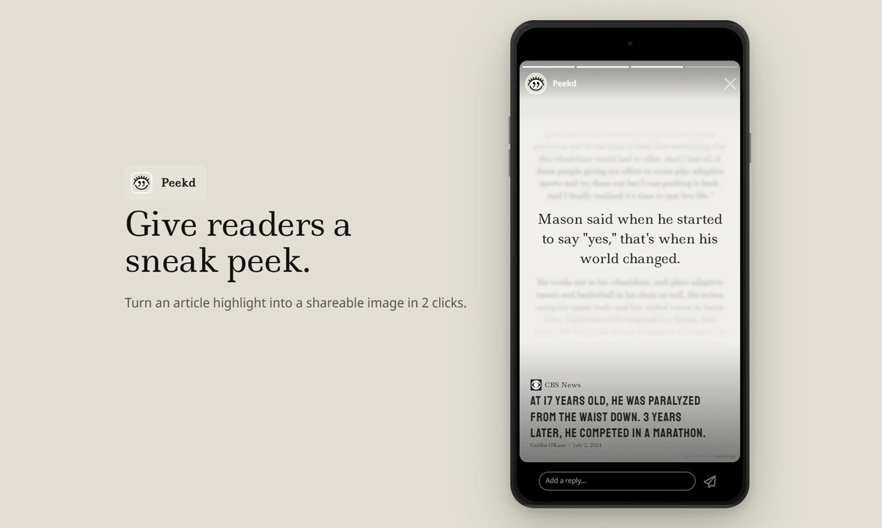 Peekd 대표 미리보기