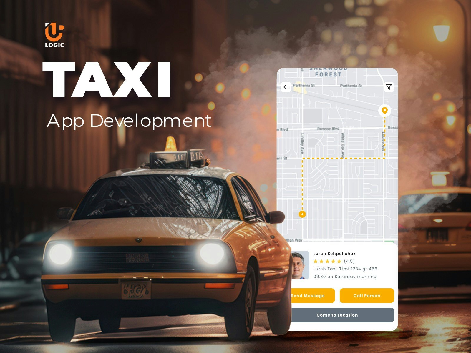 Taxi -Buchungs -App - Fahren Sie pünktlich, Ihre perfekte Taxi -Buchungs -App! Medien 3