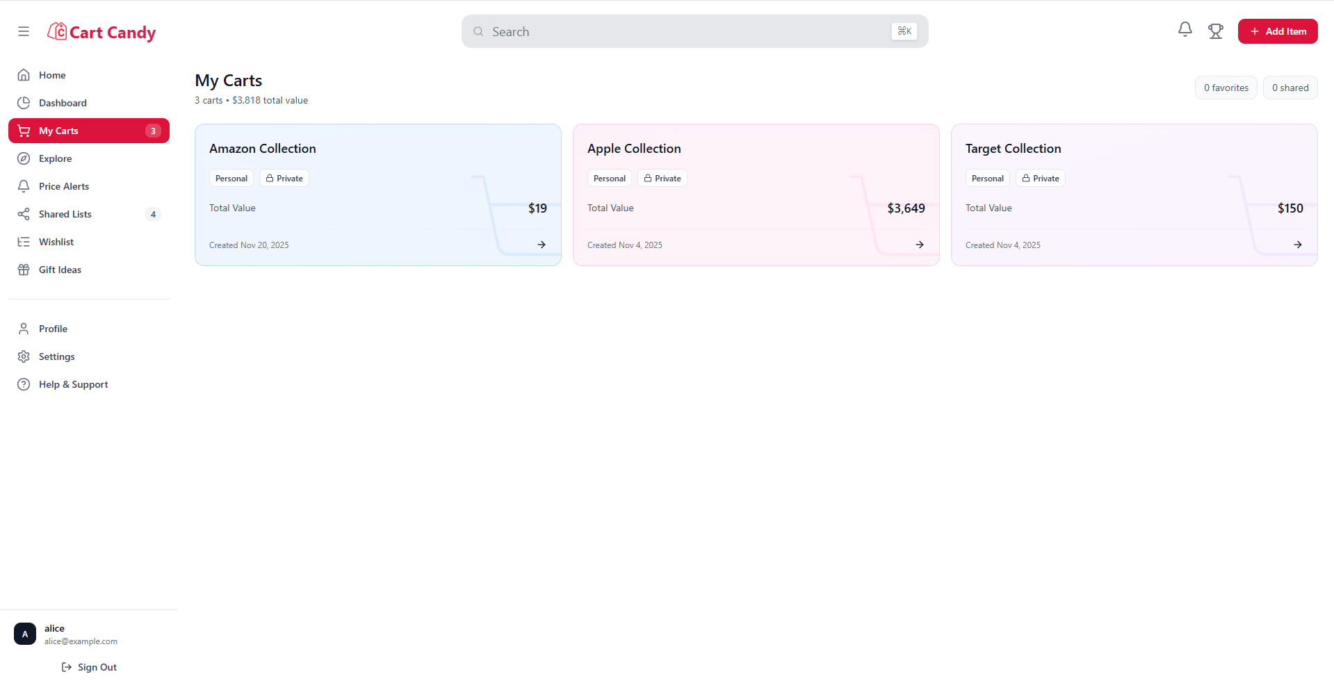 CartCandy - Screenshot 3 showing product features and functionality