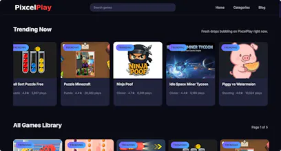 PixcelPlay · Instant iframe games gallery image