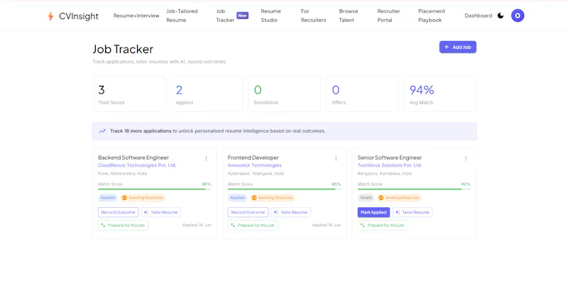 CVInsight screenshot 2
