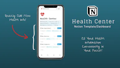 Health Center (Notion Template) gallery image
