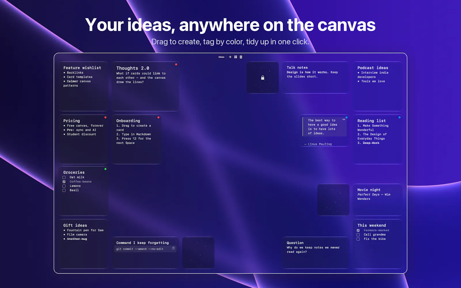 Thoughts screenshot 2