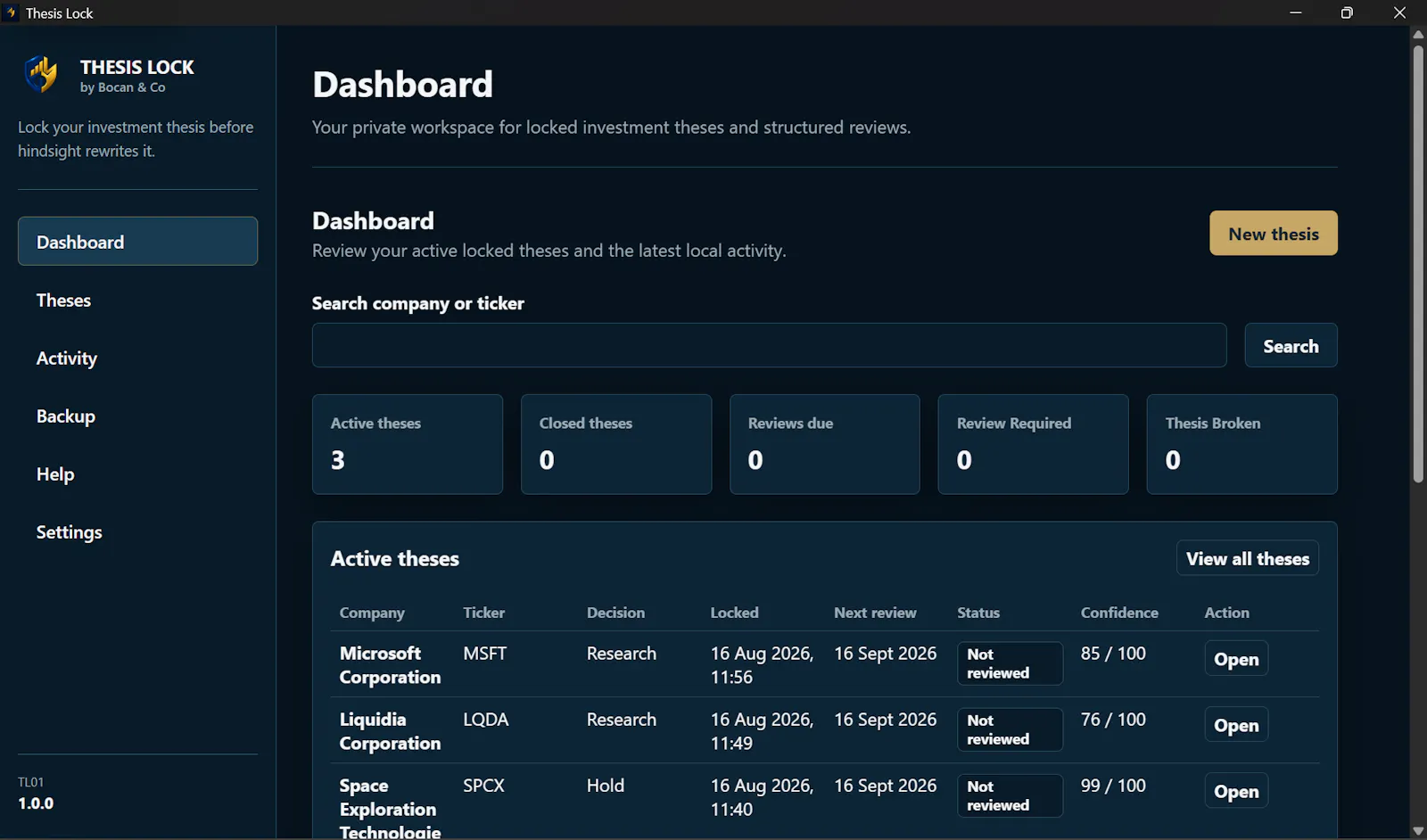 Thesis Lock screenshot 4