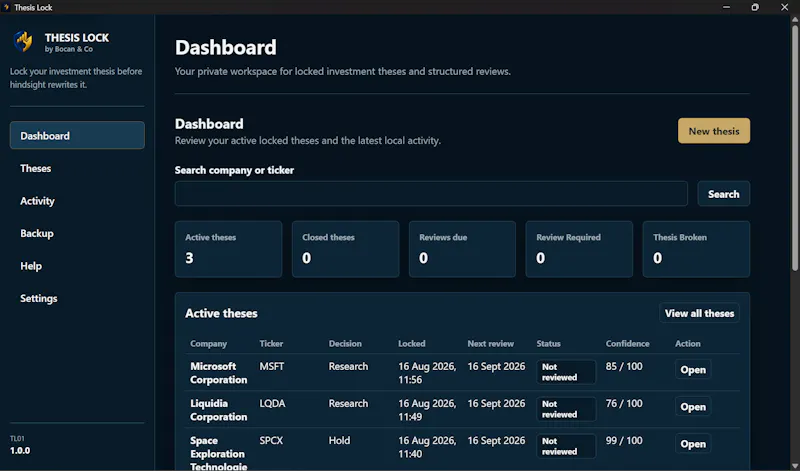 Thesis Lock screenshot 4