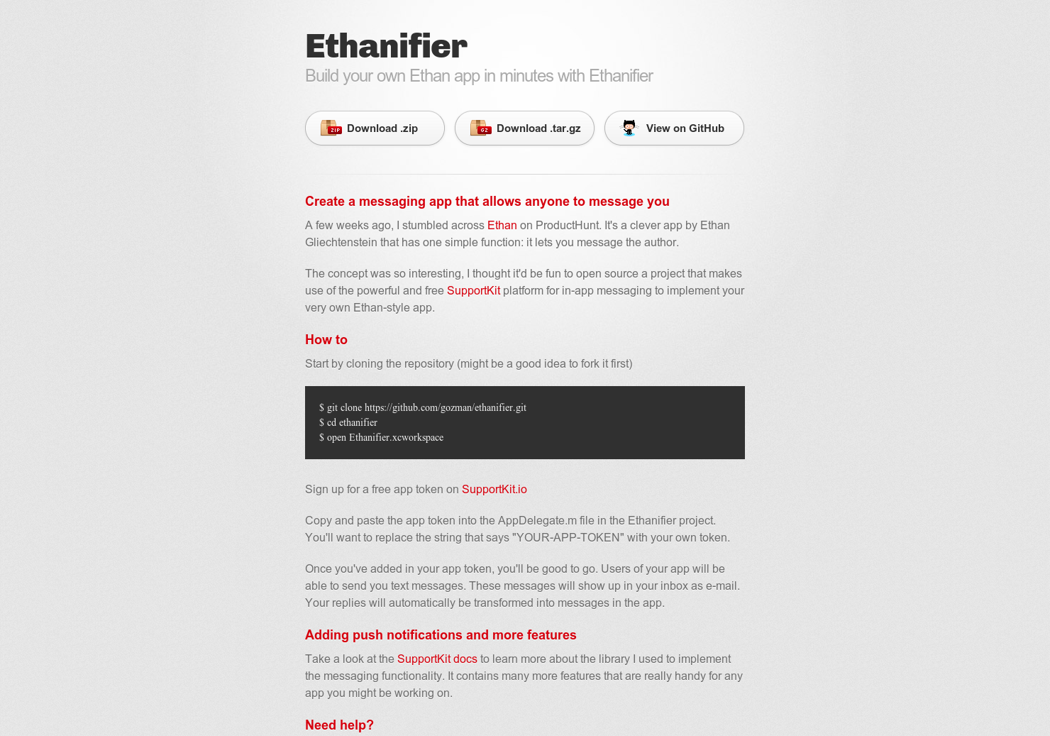Ethanifier