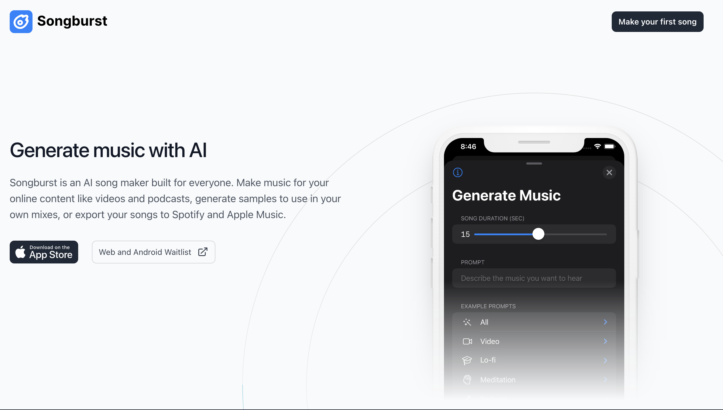 Songburst - Ай музыкальный генератор для iOS медиа 2