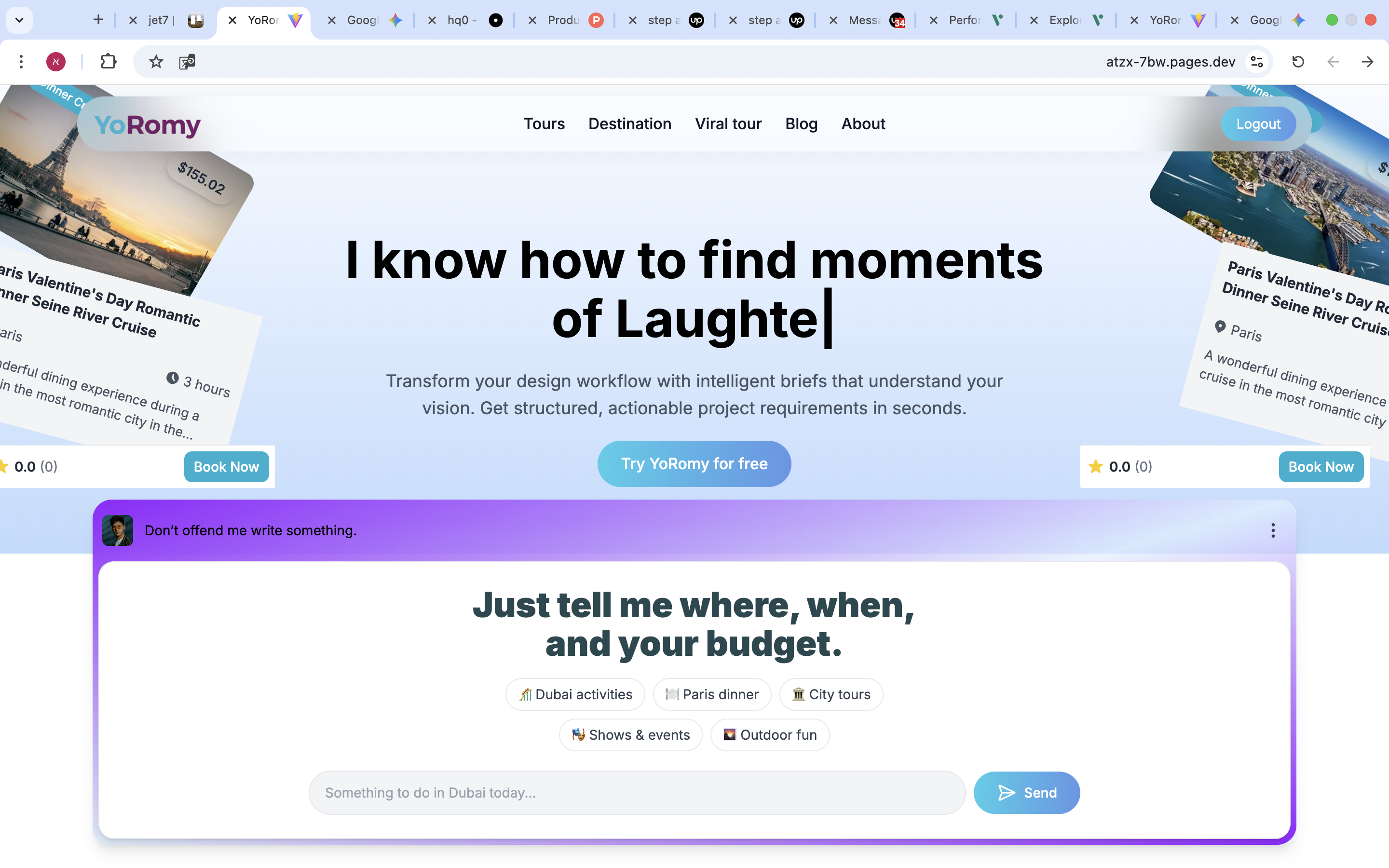 Yo Romy - Screenshot 2 showing product features and functionality